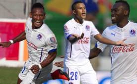 Romell Quioto, Alberth Elis y Óscar Salas son de las grandes figuras de Olimpia en la actualidad. FOTO: DIEZ