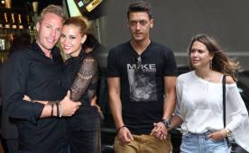 Christian Lell acusa a Mesut Ozil de meterse en su relación con Melanie Rickinger. Fotos AFP