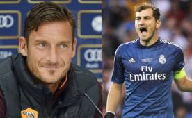Francesco Totti no puede creer que Iker Casillas saliera del Real Madrid.