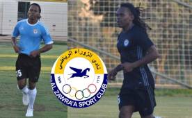 El defensor hondureño Luis Ramos, con su nuevo equipo, el Al Zawraa de Irak con el que vivirá una nueva experiencia en el medio oriente. Foto cortesía Al Zawraa