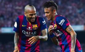 Dani Alves conmovió con su discurso el domingo en el Camp Nou.