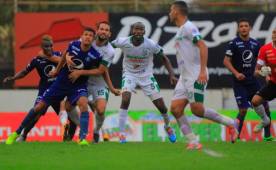 Motagua no pudo llevarse el triunfo del Excélsior y luego de ir ganando 2-0 terminó empatando 2-2 con Platense. Foto Melvin Cubas
