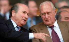 Joseph Blatter y Joao Havelange, los últimos presidentes de Fifa que más años han estado en el poder.