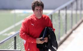 El técnico del Olimpia, Héctor Vargas, habló del parón del fin de semana y del amistoso de Honduras ante Belice. Foto Juan Salgado