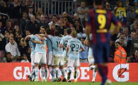 El Celta se llevó un gran triunfo ante el Barcelona en el Camp Nou. (AFP)