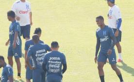 Brayan Beckeles fue la gran novedad del entrenamiento de la Selección de Honduras de este martes.