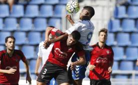 El 'Choco' Lozano lleva cuatro anotaciones en el torneo de España, pero no marca desde el 27 de septiembre. Foto cortesía cdmirandes.com