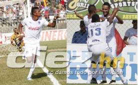 Los jugadores Carlo Costly y Alexander López regresaron del extranjero para jugar con Olimpia y ahora están a las puertas del título. FOTO Delmer Martínez