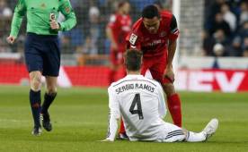 El defensor del Real Madrid tuvo que salir de cambio ante la lesión sufrida.