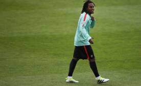 Renato Sanches durante un entrenamiento con la selección de Portugal. Foto EFE.