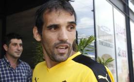 Nicolás Cardozo, delantero del Real España, también criticó la reprogramación de Liga Nacional. Foto Delmer Martínez