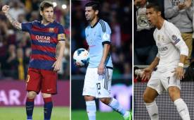 Messi, Nolito y Cristiano son los máximos goleadores en España.