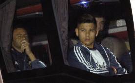 La selección de Argentina arribó en horas de la noche a Buenos Aires y no brindó declaraciones a los medios. Foto AFP