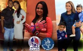 Parejas de jugadores y las famosas hablaron del clásico Olimpia-Motagua que se disputará este domingo en el Nacional.