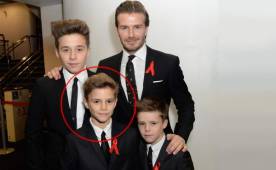 Romeo Beckham ganó un total de 70 mil dólares por ocho horas de trabajo como modelo. Foto AFP