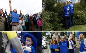 Los islandeses han salido a las calles a festejar su histórico triunfo a Inglaterra.