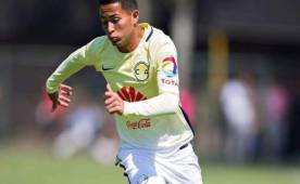 Gerson Torres en su debut con el América en la Copa MX.