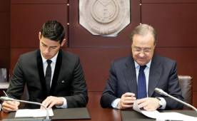 James Rodríguez firmó por seis temporadas a cambio de una prima de 7 millones de euros en el Real Madrid.
