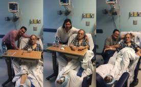 Chelato Uclés junto al doctor Luis Morelli, Roy Guillén y el doctor Araya. Imágenes cortesía de Francisco Herrera.