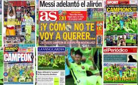 La prensa de Barcelona y Madrid contrastan un poco sus portadas, las de la capital destacan el título madridista en baloncesto.