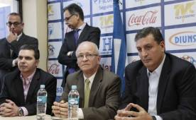 Los miembros de la Fenafuth durante la conferencia de prensa este viernes. Fotos Juan Salgado.