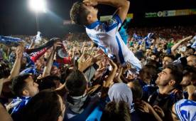 Leganés logró hoy su ascenso a primera división de España.
