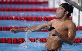 Marcelo Acosta debutó como los grandes en Río de Janeiro, ganando su hit eliminatorio en los 400 metros libres.