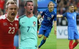 Xherdan Shaqiri, Cristiano Ronaldo, Dimitri Payet, Luca Modric han marcado los mejores goles hasta el momento en la Euro 2016.