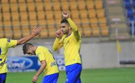 Jona Mejía celebrando uno de sus dos goles. (FOTO: Cortesía Portal Cadista)