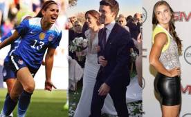 La bella Alex Morgan no ha cambiado en nada tras su boda. Sigue bella.