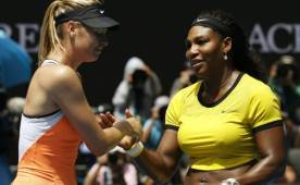 Sharapova y Serena Williams se midieron por última vez en el Abierto de Australia 2016, con triunfo para la estadounidense.