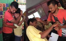 Mario Martínez visitó a estos pequeños para regalarles un poco de alegría.