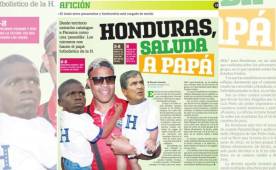 Esta es la portada que el periódico Día a Día le ha dedicado en su sección deportiva al juego Honduras-Panamá en Copa Oro.