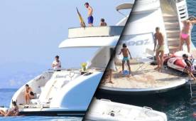 Una imagen que muestra las vacaciones de Messi y Cristiano muy cerca en Ibiza.