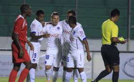 Fredixon Elvir hizo un triplete y fue el mejor hombre de Olimpia.