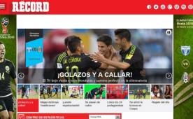 México silencia Honduras con golazos, es uno de los titulares de diario Récord de México. Luego de 50 años, el Tri por fin pudo terminar con la 'maldición' de San Pedro Sula y se impuso por 0-2 a los catrachos, citan.