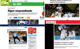 Prensa internacional destacó el pase de Honduras a Juegos Olímpicos de Río y tildó la gesta de 'sorpresa', 'para no creer' y 'hazaña'.