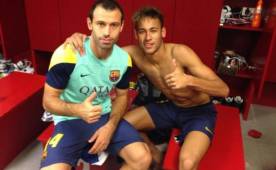 Javier Mascherano defendió a su compañero barcelonista, Neymar.