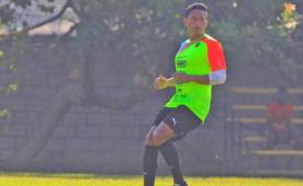 Ramón Núñez se entregó al máximo en su primer sesión de entreno con el Real España.