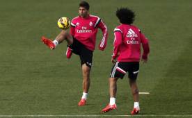 Lucas Silva empezó a entrenar el lunes como jugador del Real Madrid. Ancelotti cree que ya está listo para jugar. (EFE)
