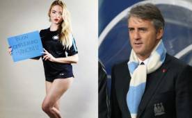 La bella modelo inglesa está perdidamente enamorada del director técnico italiano del Inter de Milán. En el cumpleaños del estratega no dudó en felicitarlo.