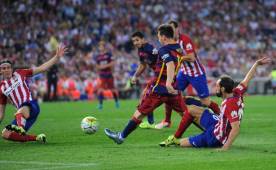 Lionel Messi le ha anotado 25 goles al Atlético de Madrid en 27 enfrentamientos.