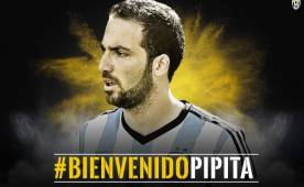 Gonzalo Higuaín ha sido oficializado este lunes como jugador del Juventus.