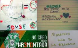 Aficionados de Marathón se han unido para darle ánimos a su equipo.