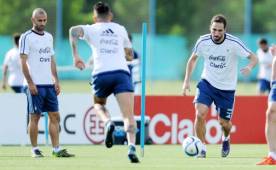 Argentian urge de ganar frente a Brasil y no complicarse frente a Colombian. Foto Agencia EFE.