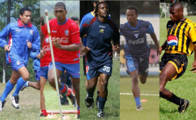 Mario Beata, Marcelo Ferreira, Víctor Mena, Pompilio Cacho y Pugui Suazo ahora militan en la Liga de Veteranos de San Pedro Sula.