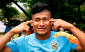 Feliz, así está el 'Chino' López gracias a los goles que ha marcado con la camisa de Real España. Fotos Neptalí Romero.