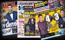 Cristiano acaparó todas las portadas de los periódicos de mayor circulación en el mundo.