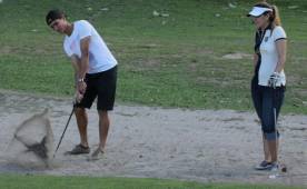 En el campo de Golf El Sauce, junto a Marcelo Canales y todo el equipo de DIEZ fueron bien atentidos. Foto Javier Rosales