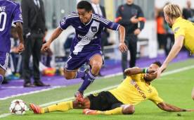 Andy Najar jugó los 90 minutos con el Anderlecht en la derrota 0-3 ante Borussia Dortmund este miércoles en Champions y Juventus estaría tras sus pasos. Foto EFE
